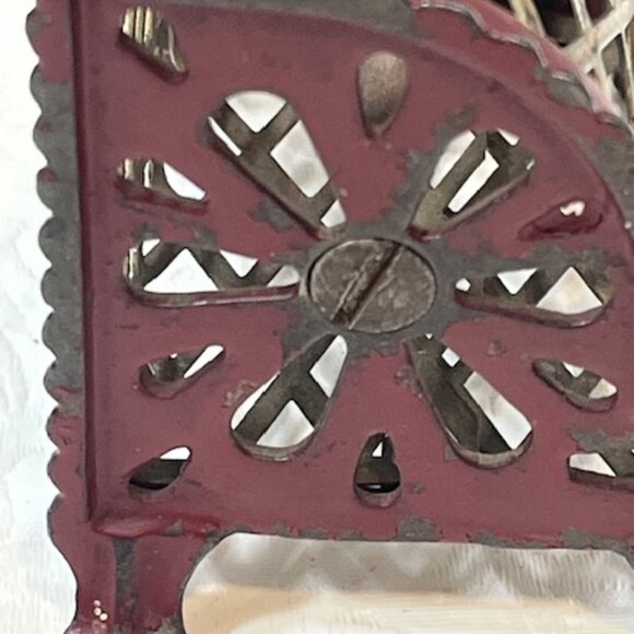 VTG Arcade Cast Iron Footed Cash Register Mesh Coin Bank 3.25"x2.5"x3.75" - Picture 14 of 14